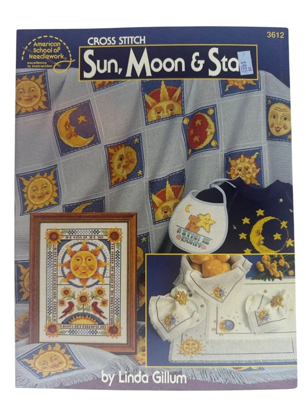 Sun Moon Stars Cross Stitch Pattern Book Linda Gillum Kooler Design Studio